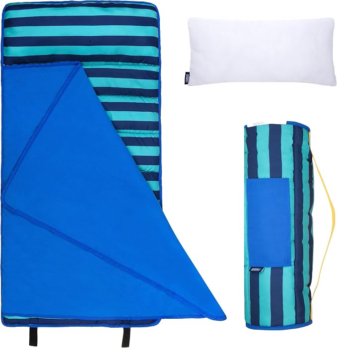 Wildkin 43-inch Kids Nap Mat – Soft Microfiber Toddler Sleeping Mat by Wildkin