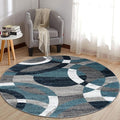 Rugshop Contemporary Abstract Circles Perfect by Rugshop