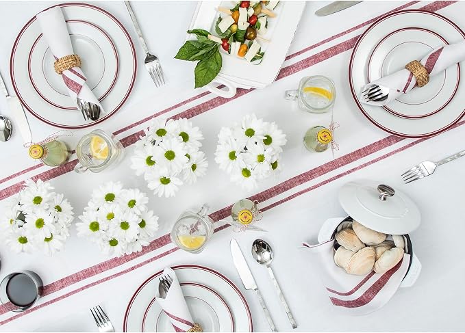 Solino Home Linen Table Runner 108 Inches Long - Image 8