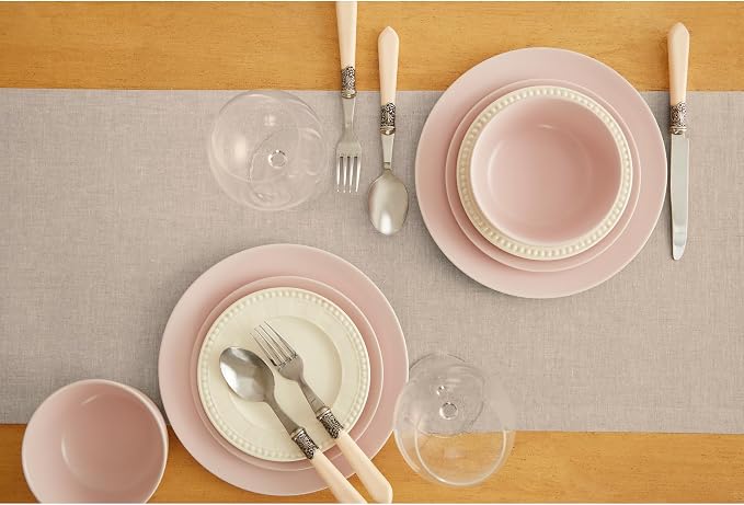 Solino Home Linen Light Natural Table Runner 36 Inches - Image 3
