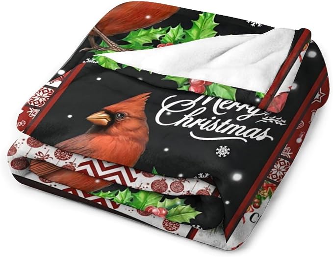 Cardinal Christmas Throw Blanket - Image 6