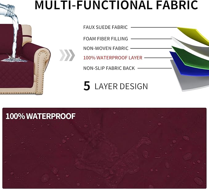Easy-Going Sofa Slipcover Waterproof Sofa Cover Couch Cover - Image 3