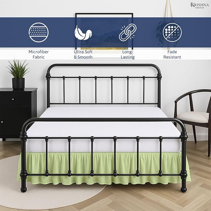 KP Linen Ruffled Bed Skirt - Image 2