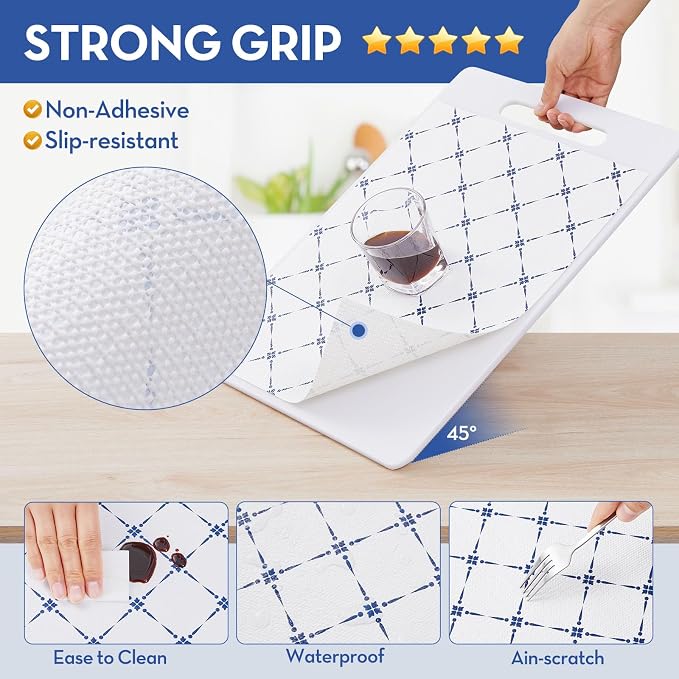 Drawer Shelf and Cabinet Liner, Thick Strong Grip, Shelf Liners Non-Adhesive - Image 4