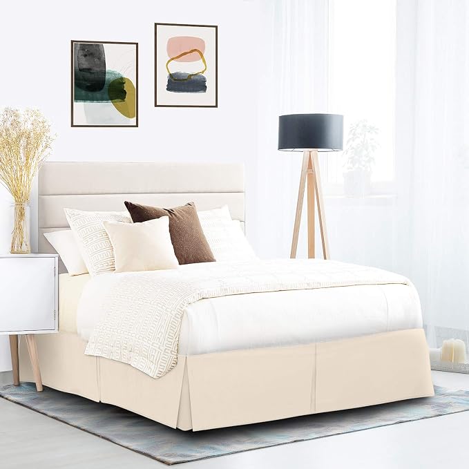 Nestl Cream Bed Skirt Queen Size - Image 9