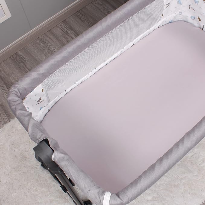 Belsden Pack of 3 Fitted Bassinet Sheet Set, Flexible Fit Various Bassinet - Image 9