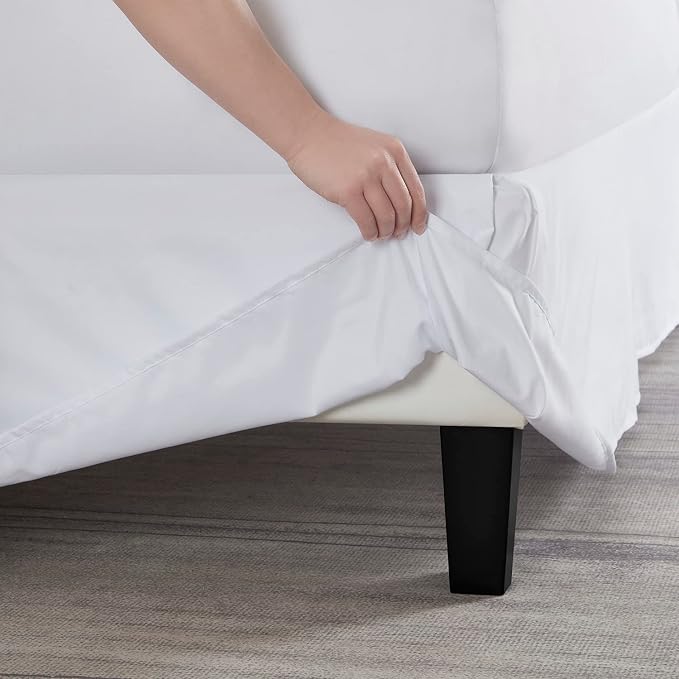 Nestl White Full Bed Skirt - Image 5