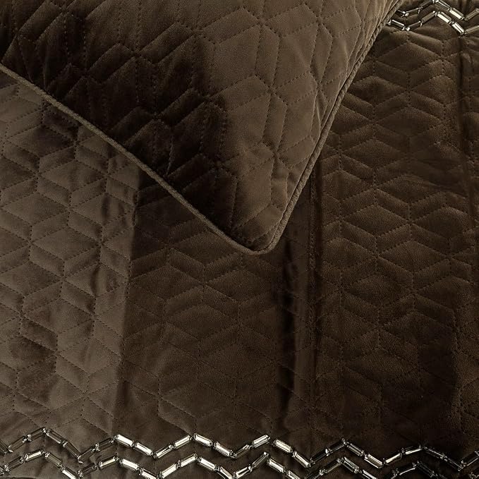 The HomeCentric King Queen Twin Brown Designer CA King 86"x18" Bed Runner - Image 3