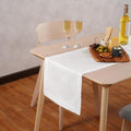 Home Ekaa White Table Runner 90 Inch – Cotton Linen Hemstitch Farmhouse Table by HomeEkaa