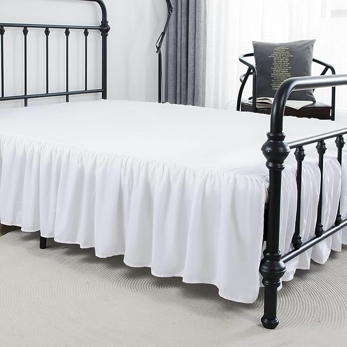 Bed Skirt Queen Size Ruffled Bed Skirt - Image 6