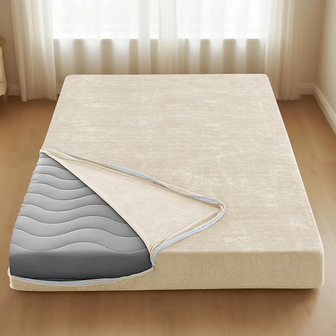H.VERSAILTEX Queen Size Armless Futon Mattress Covers by HVERSAILTEX