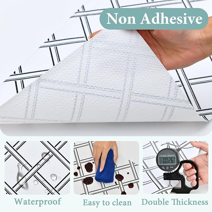 Drawer and Shelf Liner for Kitchen Cabinet: 17 in X 20 Ft Non Slip Waterproof - Image 5