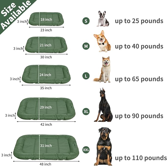 KHONSU PET Durable Dog Bed Tough and Tear Proof Dog Crate Bed, 800lbs Tear - Image 6