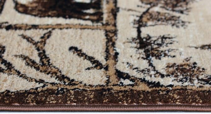 Cabin Style Area Rug Runner 2 Feet 2 Inch X 7 Feet 2 Inch Design L-362 - Image 5