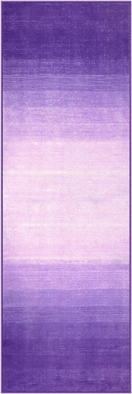 Wonnitar Washable Purple 2x6 Runner Rug, Non-Skid Modern Ombre Bathroom Runner - Image 9