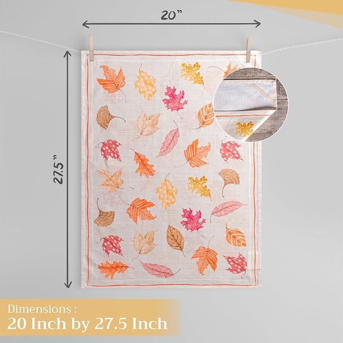 Maison d' Hermine Kitchen Towels Set of 3 100% Cotton 20" x 27.5" Reusable - Image 4