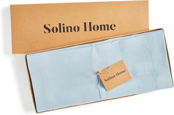 Solino Home Linen Ice Water Table Runner 72 Inches Long - Image 5