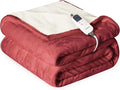 Heat Blanket 50”x60” Throw, Soft Flannel & Sherpa Reversible Electric Blanket by Unknown