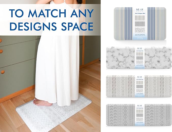 Klay Home Kitchen mats for Floor Anti Fatigue, 3/4" Thick 100% PU Memory Foam - Image 7