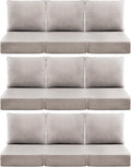 Luxury 6" Outdoor Cushions for Patio Furniture, Fade Resistant Couch Chair by Pugire