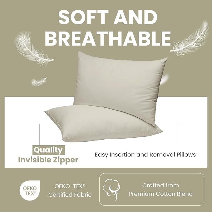 Haven & Glow Decorative Throw Pillow Cover – Square Cushion Case - Image 3