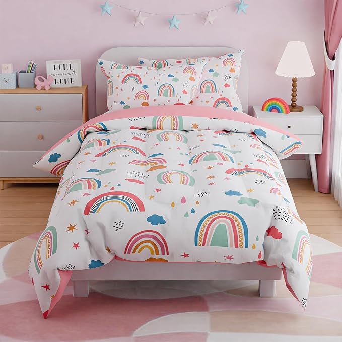 SANDJEST Rainbow Full Bedding Set - Image 4