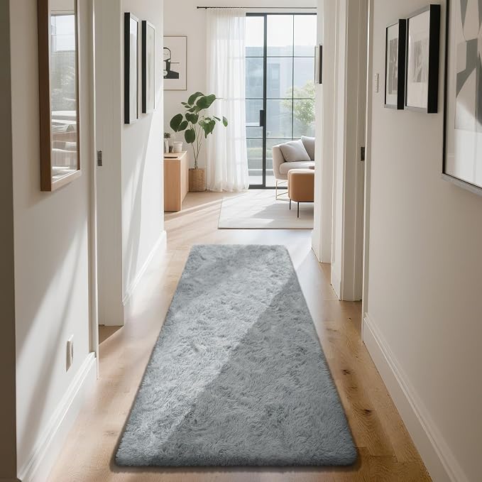 Soft Runner Rugs for Bedroom, Bedside Rug for Living Room Bedroom Kids Room - Image 3