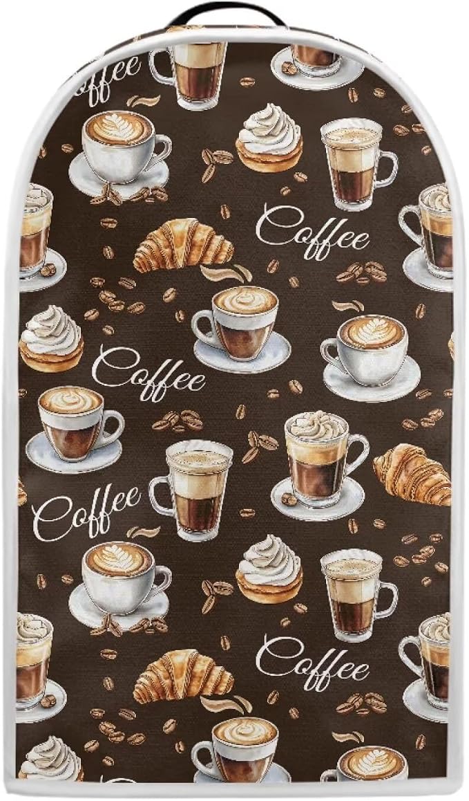 Coffee Bread Print Blender Dust Cover - Image 2