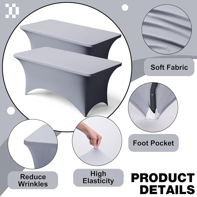 Trlyc 2 Pack 8FT Spandex Table Cloth - Image 3