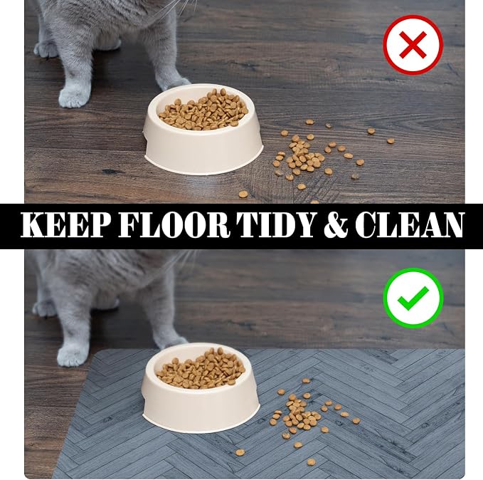 Dog Food Mats for Floors Absorbent, Pet Cat Food Mat - Image 4