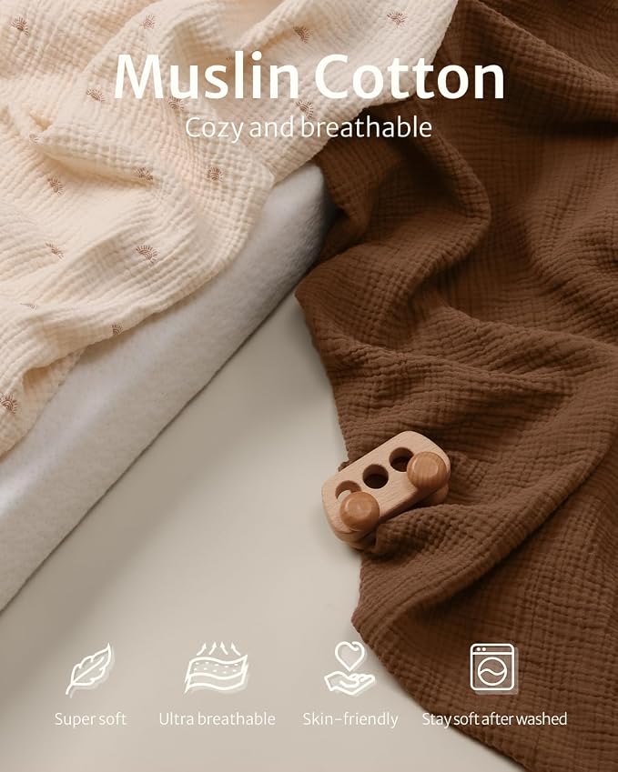 Blissful Diary Muslin Bassinet Sheets - Image 2