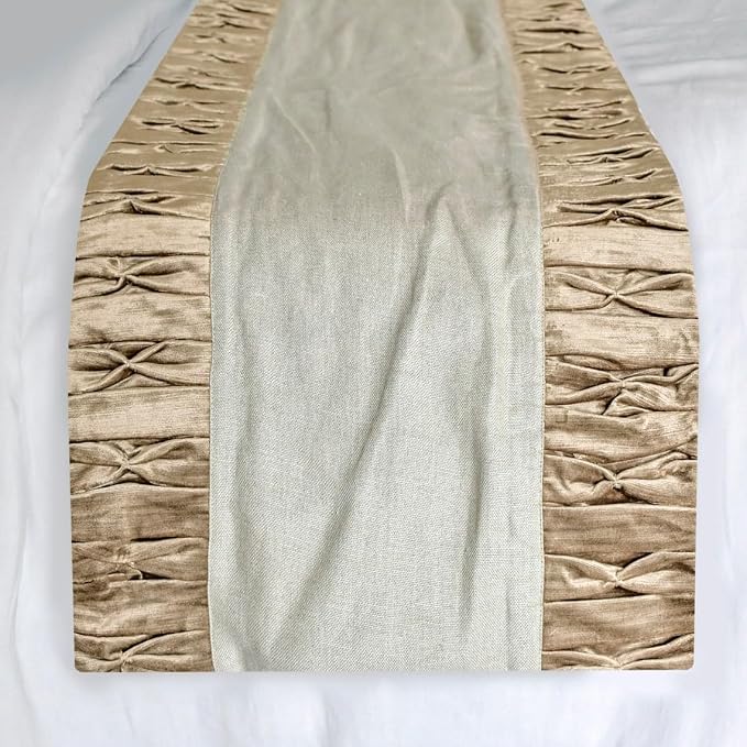 The HomeCentric King/Queen/Twin Brown Luxury Queen 74"x18" Bed Runner - Image 5