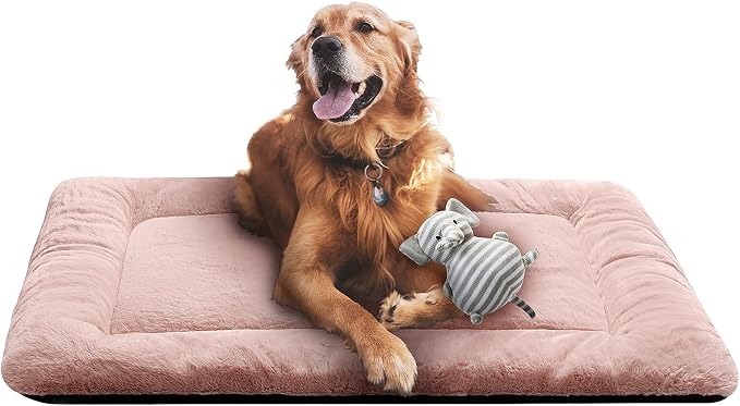 Dog Beds Crate Pad for Large Dogs Ultra Soft Dog Crate Bed Washable & Anti-Slip by VERZEY