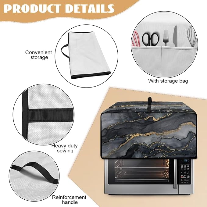 Convection Toaster Oven Cover Protective Small Kitchen Appliance Dust Cover - Image 5