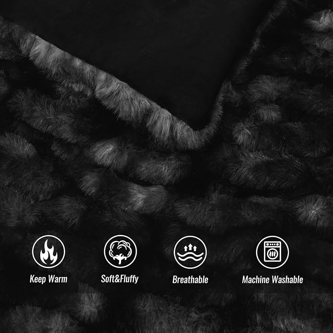 Ultra Soft Luxury Faux Fur Throw Blanket - Image 4