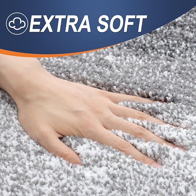 OLANLY Luxury Toilet Rugs U-Shaped 24x20, Extra Soft and Absorbent Microfiber - Image 4