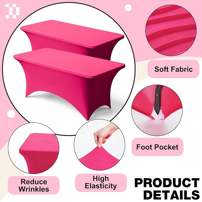 Trlyc 2 Pack 8FT Spandex Table Cloth - Image 4
