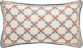 patdrea Designer Throw Pillow Covers, Lumbar Bright Vintage Red Linen by Welcometopatdrea