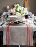 Solino Home Striped Linen Table Runner 108 Inches Long by SolinoHome