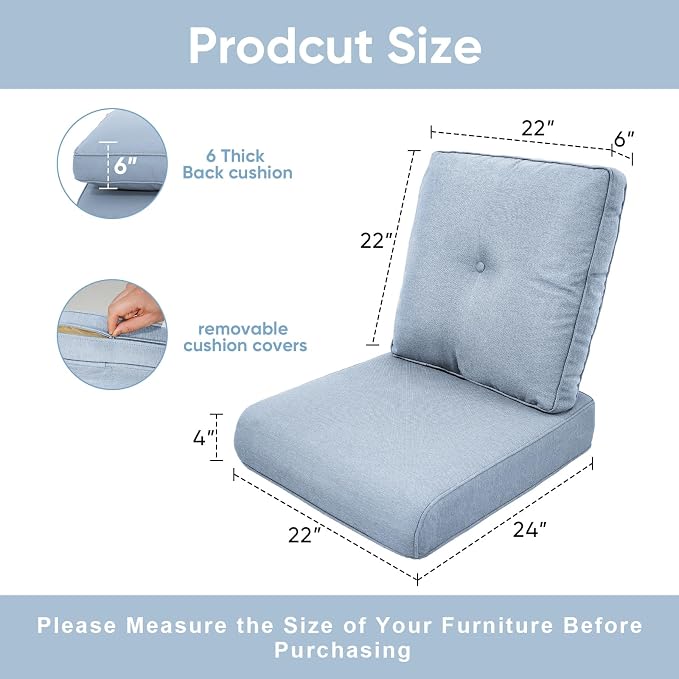 10-Piece Outdoor Patio Cushion Set - Image 9