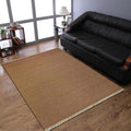 Rugsotic Carpets Hand Woven Flat Weave Kilim Wool 4'x6' Area Rug Solid Cream by GetMyRugsLLC