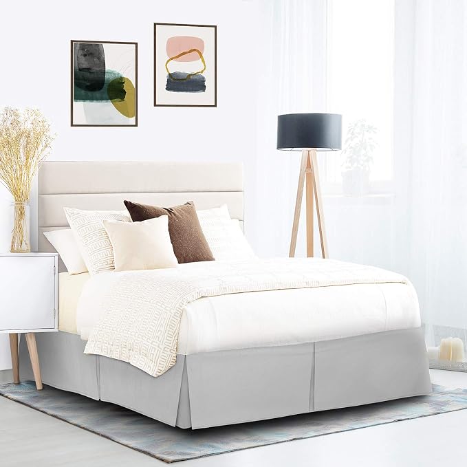 Nestl Silver Twin Bed Skirt - Image 9