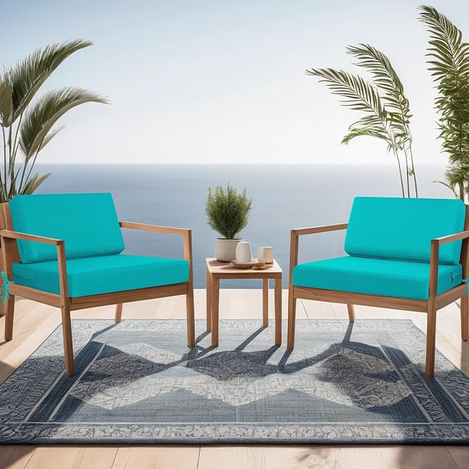 idee-home Outdoor Cushions for Patio Furniture, Outdoor Seat Cushion, - Image 4