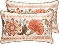 Throw Pillow Covers Pack of 2, Decoration Lumbar Pillows Cushion Covers by bilingaier