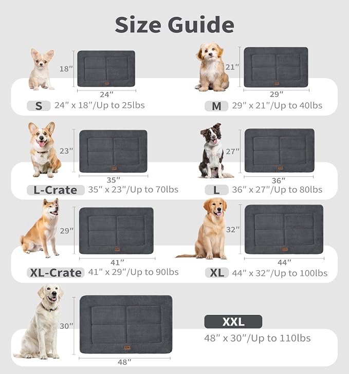 MADE 4 PETS Dog Crate Pad Bed for Extra Large Dogs, Washable & Reversible - Image 5
