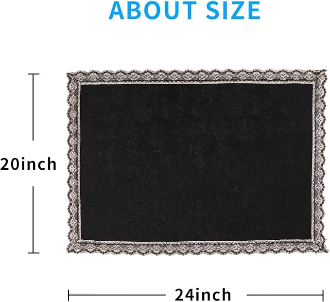 MINJIATEX Couch arm Covers, Non-Slip lace Sofa arm Covers Set of 2 Washable - Image 6