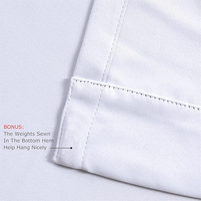 MIUCO Room Darkening Thermal Insulated Grommet Window Blackout Curtains Panels - Image 4