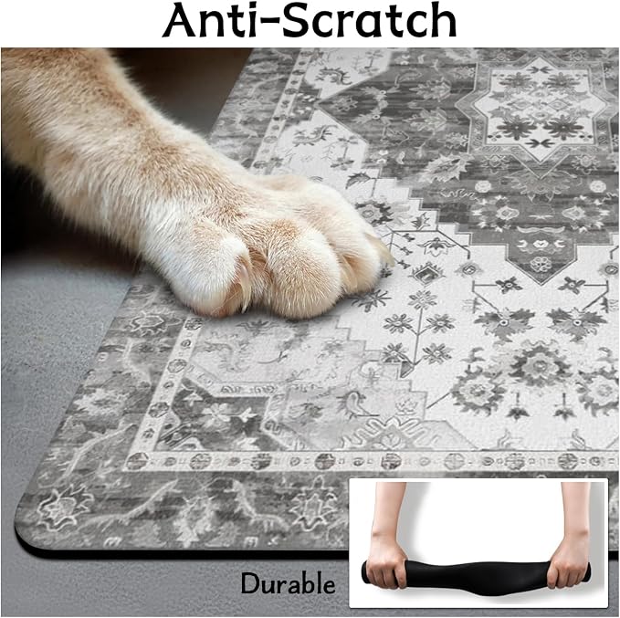 Pet Food Mats for Floor, Absorbent Dog Mat for Food and Water Dispenser Mat - Image 6