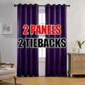 MIUCO Thermal Insulated Grommet Window Blackout Curtains Panels by MIUCO