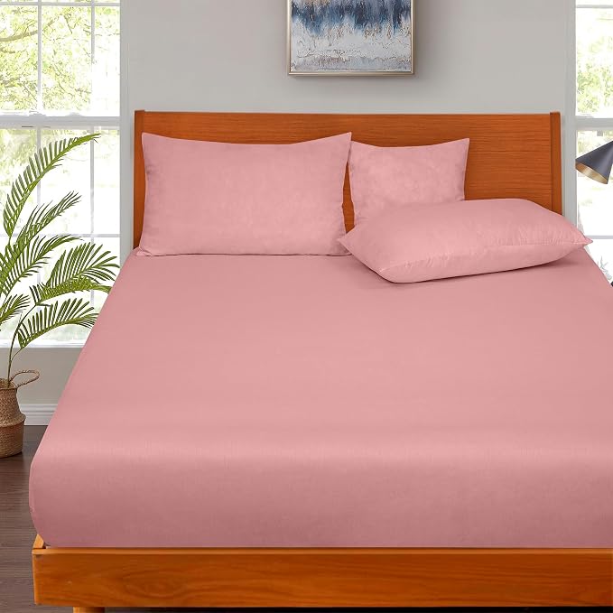 ROYALE LINENS 300 Thread Count 100% Long Staple Combed Cotton Fitted Sheet - Image 8
